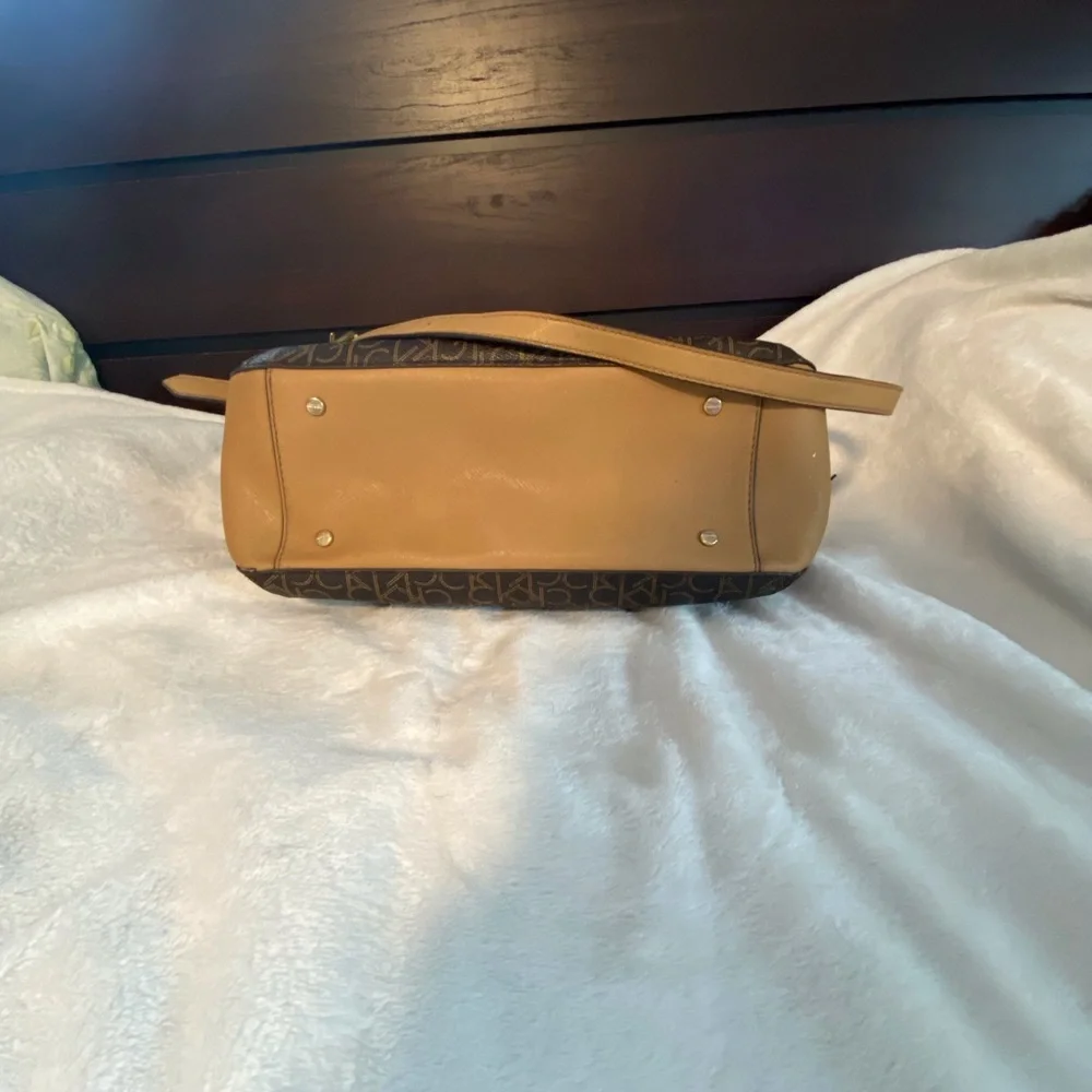 Calvin Klein‎ Tan and Brown Satchel